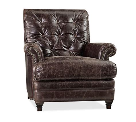 Pottery barn - Patterson leather chair | Armchair, Leather ...