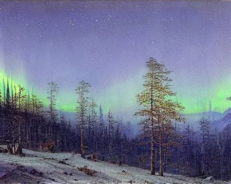 Forest Mountains Northern Lights Nightsky With Stable Diffusion