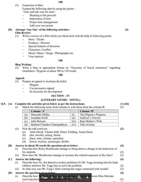 Maharashtra 12th Hsc Board English Question Paper 2023 2022 2021 Pdf
