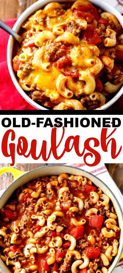 Old fashioned chop suey recipe. Altmodisches Gulasch - Site Today | Easy pasta dishes, Old ...