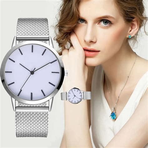 Women Dress Watches Rose Gold Stainless Steel Lvpai Brand Fashion