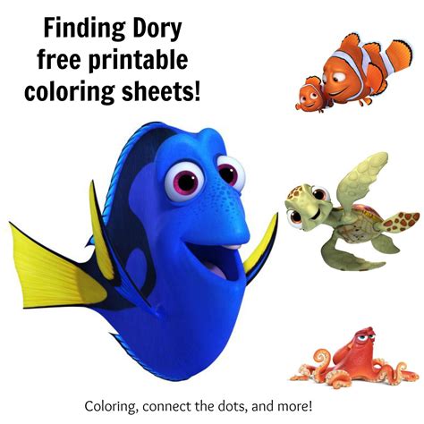Disney nemo coloring pages kids just want share this disney animal coloring pages , disney nemo coloring pages free for print. Finding Dory coloring sheets - Highlights Along the Way ...
