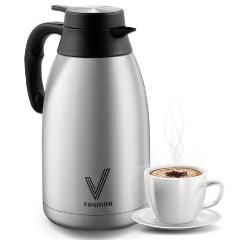 Buy Coffee Carafe 68 Oz Keep Water Hot Up To 12 Hours Stainless Steel Thermos Carafes