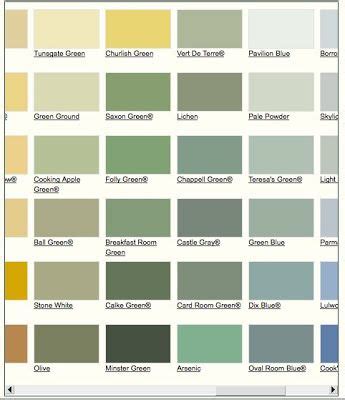 Farrow And Ballification Farrow And Ball Paint Green Color Chart
