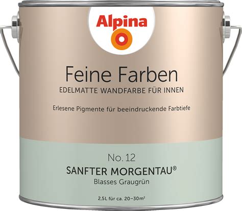 Premium-Wandfarbe. Grün, graugrün: Alpina Feine Farben ...