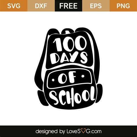 Drawing And Illustration Digital School Life Svg 100th Days Of School Cut