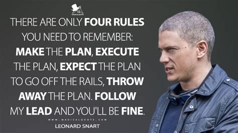 Leonard snart had thought he found the love of his life when he was little more than a child. There are only four rules you need to remember: make the plan, execute the plan, expect the plan ...
