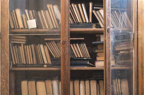 Old Books In A Vintage Library Stock Image Image Of Classic College