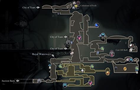 A Map Of The Location Of Several Locations In This Video Game Which Is