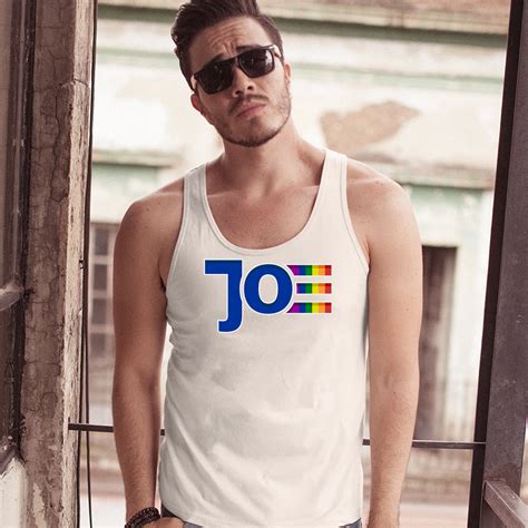 Joe Biden Tank Top Lgbtq Gay Pride Rainbow Uncle Joe 2020 Vote Blue Men