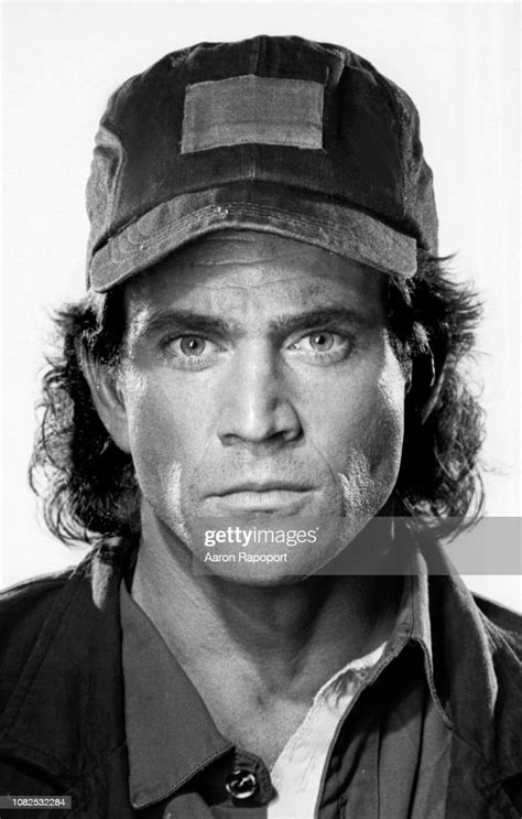 Actor Mel Gibson On The Set Of Lethal Weapon Poses For A Portrait In