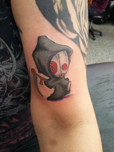 Cute Cartoon Grim Reaper Tattoo Viraltattoo