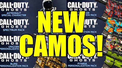 Cod Ghosts New Dlc Camos Spectrum Unicorn Heavy Metal Bling And