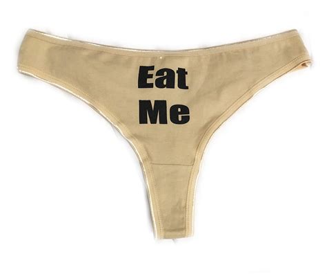Buy Eat Me Thong Panty With Color And Style Options Online At