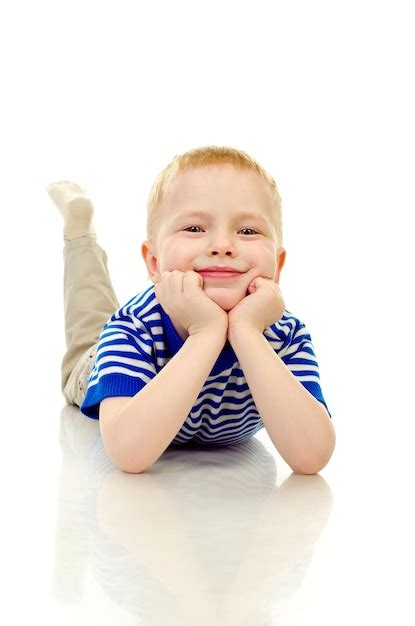 Premium Photo Little Boy Isolated On A White Background