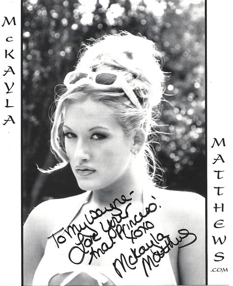 Mckayla Matthews Hand Signed Sexy Promo Photo Coa Autographed Porn Star