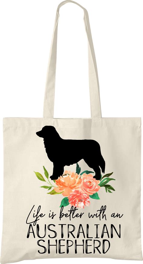 Why buy an australian shepherd puppy for sale if you can adopt and save a life? Australian Shepherd Life is Better Tote Bag