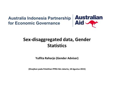 Sex Disaggregated Data Gender Statistics