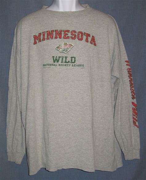 Minnesota Wild Hockey Long Sleeve Shirt Xl Casual Shirts Long