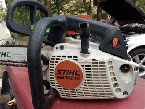 Stihl Ms192tc Top Handle Chainsaw With 16 Bar And Chain Cracked Housing 105 00 Picclick