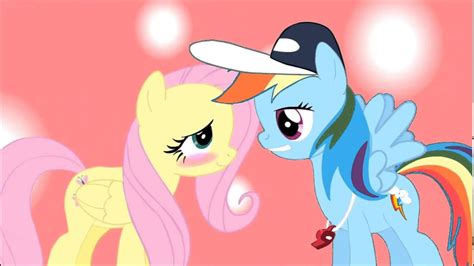 Rainbow Dash And Fluttershy Kiss Youtube
