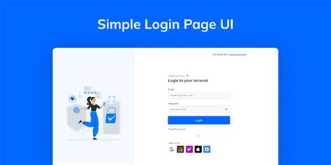 Simple Login Page UI Figma Community