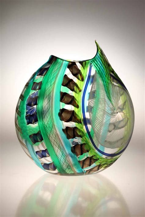 Murano Glass Studio Vase Lodario 33 Reverse Glass Design Design Art