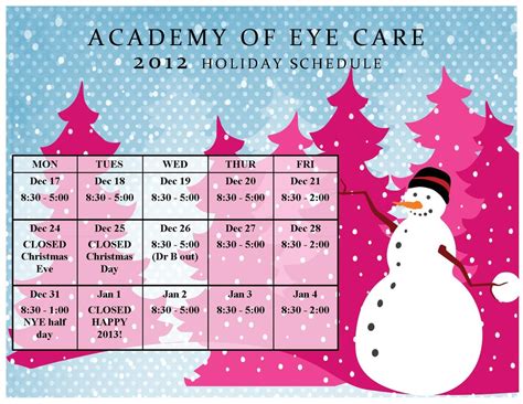 Maybe you would like to learn more about one of these? our holiday hours - academy of eye care