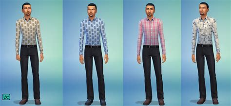 Mod The Sims 4 Tucked In Shirts For Men