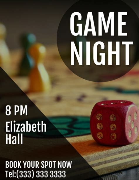 Game Night Flyer Template Postermywall