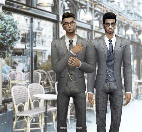 Gentleman Suit Ts4 Ea Mesh Edit And Recolored Need Get To Work Dine