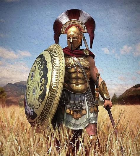 Spartan Hoplite 02 Painting By Am Fineartprints