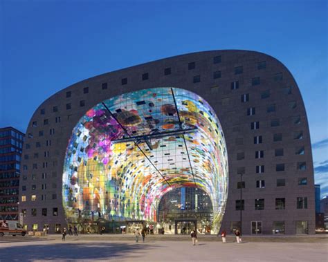 Mvrdv Designed Markthal Housing Market Hall Opens In Rotterdam