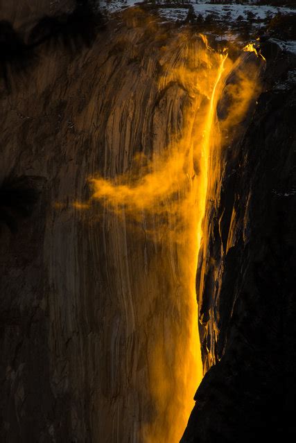 At Yosemite, a Waterfall Turns Into a Firefall - The New York Times