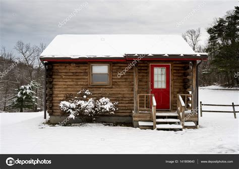 Pictures Painted Log Cabin Small One Roomed Log Cabin In Snow In