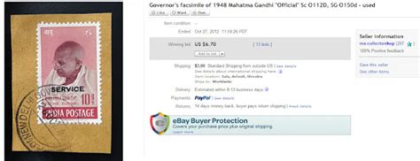 Gandhi Stamps Club Most Expensive Stamps Ohms Covers