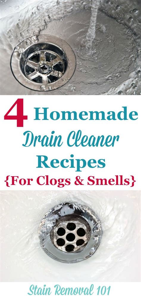 Then take off the drain cover and clean around the inside edges of the top of the. Homemade Drain Cleaner Recipes