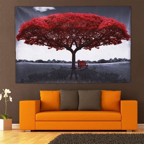 品質は非常に良い Wall Nachic Panels Re Pictures Sunset in Trees Big Prints Canvas Art Wall レリーフアート