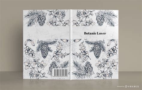 Botanic Lover Book Cover Design Vector Download
