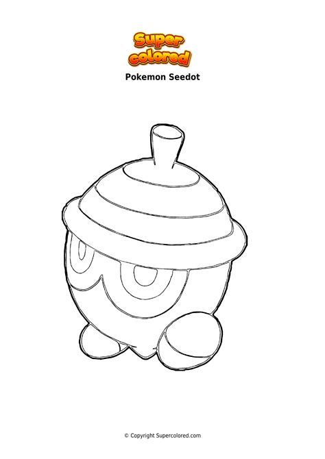 Coloring Page Pokemon Seedot