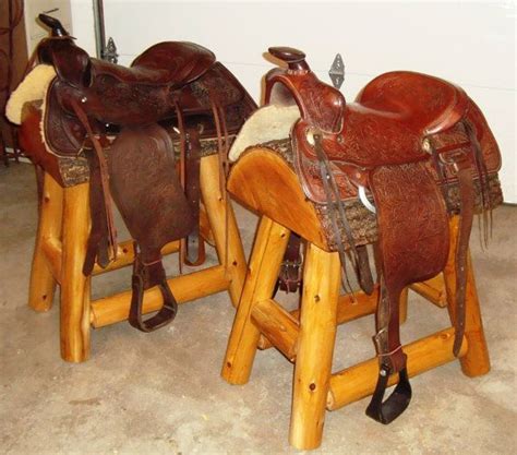 Set Of 2 Authentic Western Horse Saddle Bar Stools Saddle Bar Stools