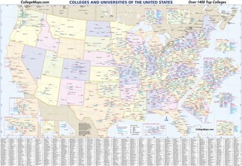 United States Universities Map