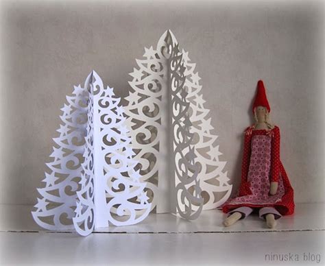 Diy Paper Christmas Tree With Printable Template Diy Craft Projects