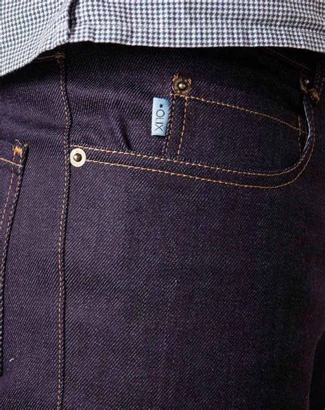 Jeans Slim Fit Hombre índigo Oscuro Ecológicos Moda ética Fieito