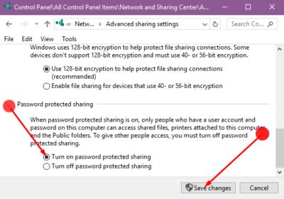 How To Enable Disable Password Protection Sharing On Windows