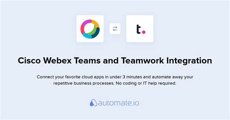 How To Connect Cisco Webex Teams And Teamwork Integration
