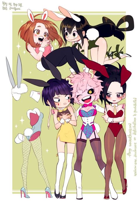 Ashido Mina Asui Tsuyu Hagakure Tooru Jirou Kyouka Uraraka Ochako