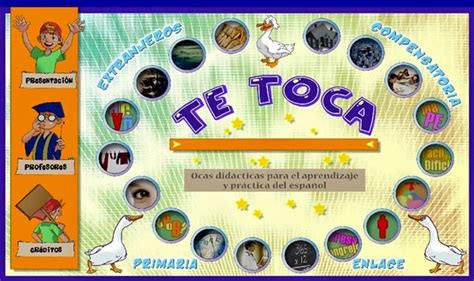Tablero de la oca.( juegos para practicar español 1. Pequeño ELE : Juego de la oca (on line)