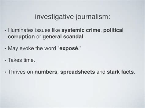 Ppt Investigative Journalism How To Ask Questions About Everything