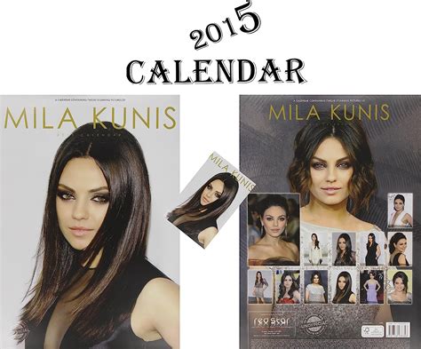 Mila Kunis Calendar 2015 Red Star Mila Kunis Calendar 2015 Fridge